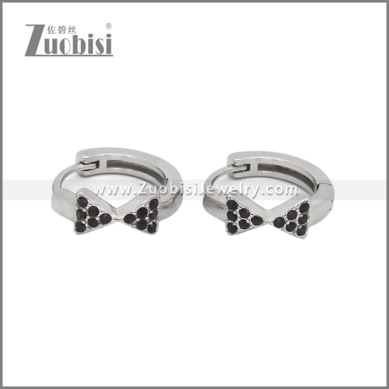 Stainless Steel Huggie Earrings e002494S1