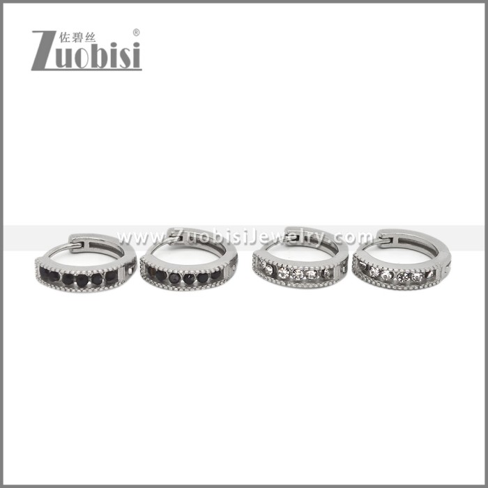 Stainless Steel Huggie Earrings e002500S1