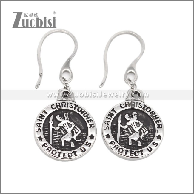 Stainless Steel Drop Earrings e002507