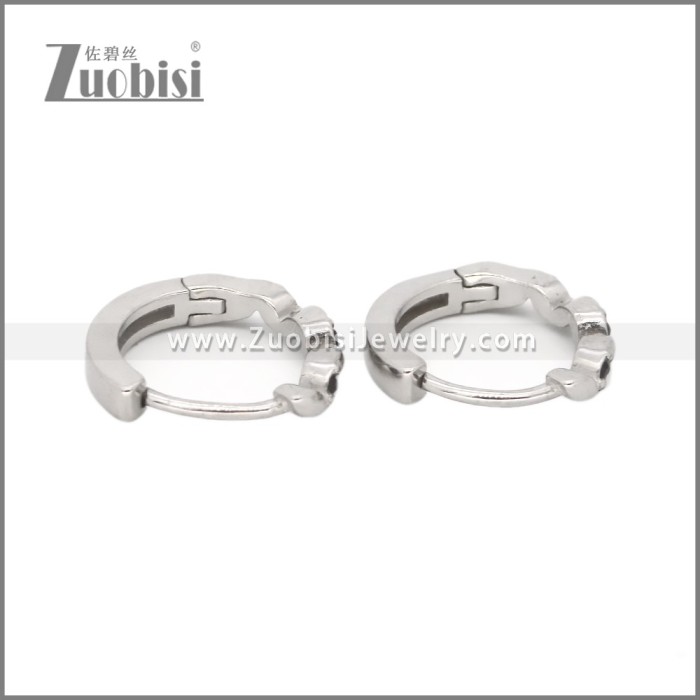 Stainless Steel Huggie Earrings e002493S1