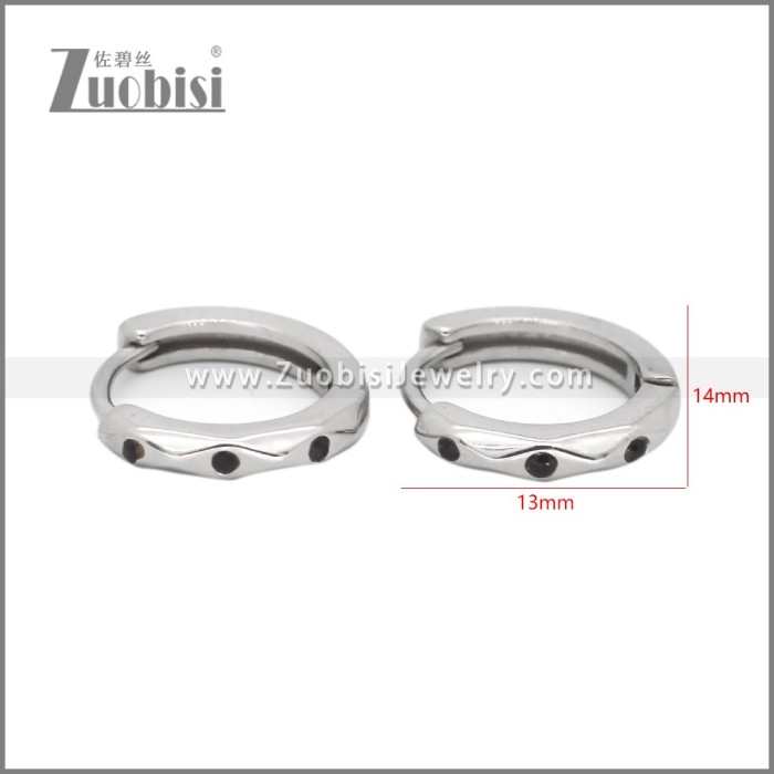 Stainless Steel Huggie Earrings e002499S1