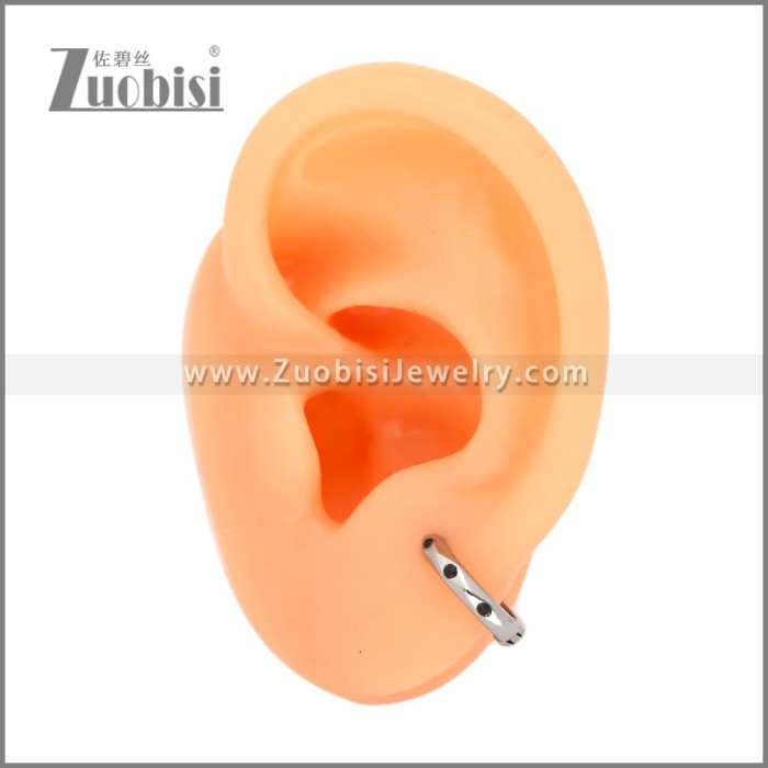 Stainless Steel Huggie Earrings e002499S1