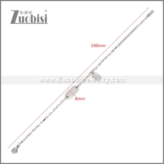 Stainless Steel Bracelets b010615S