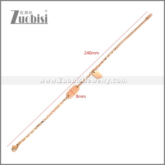 Stainless Steel Bracelets b010615R
