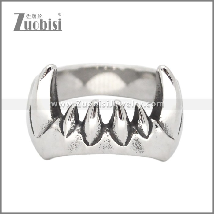 Stainless Steel Vampire Teeth Rings r010134