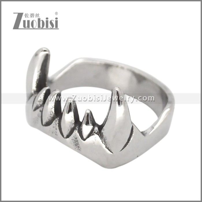 Stainless Steel Vampire Teeth Rings r010134