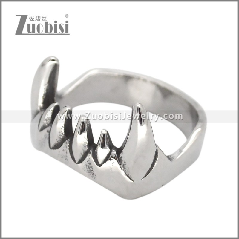 Stainless Steel Vampire Teeth Rings r010134