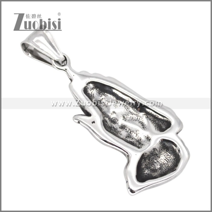 Stainless Steel Prayer Hands Pendant p012225