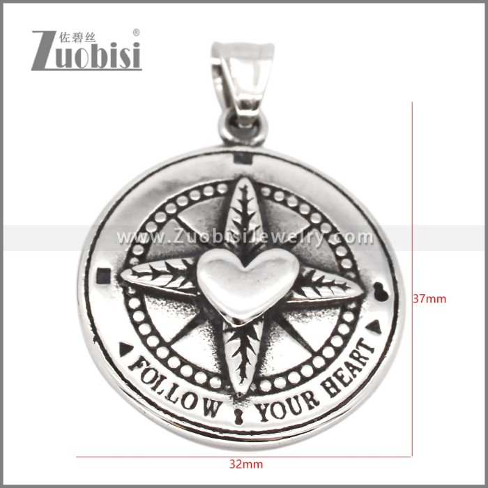 Stainless Steel Pendant p012410