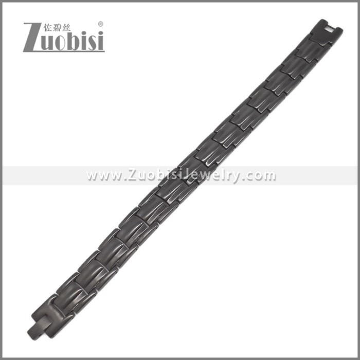 Magnetic Black Stainless Steel Bracelets b010685