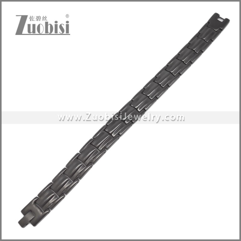 Magnetic Black Stainless Steel Bracelets b010685
