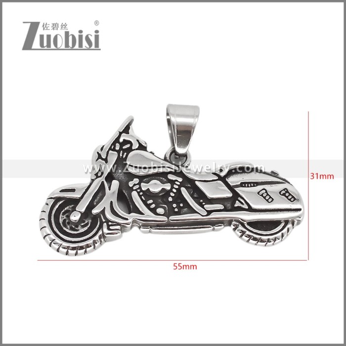 Stainless Steel Motorcycle Pendant p012565