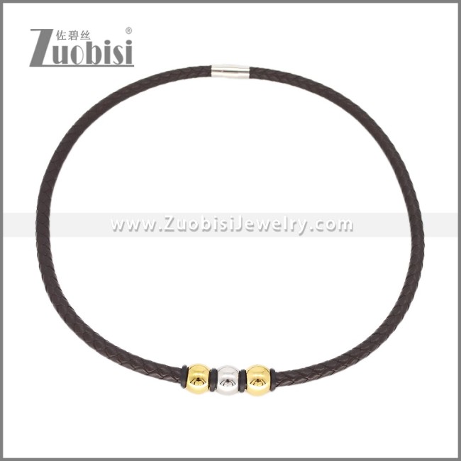 Leather Neckace n003543A