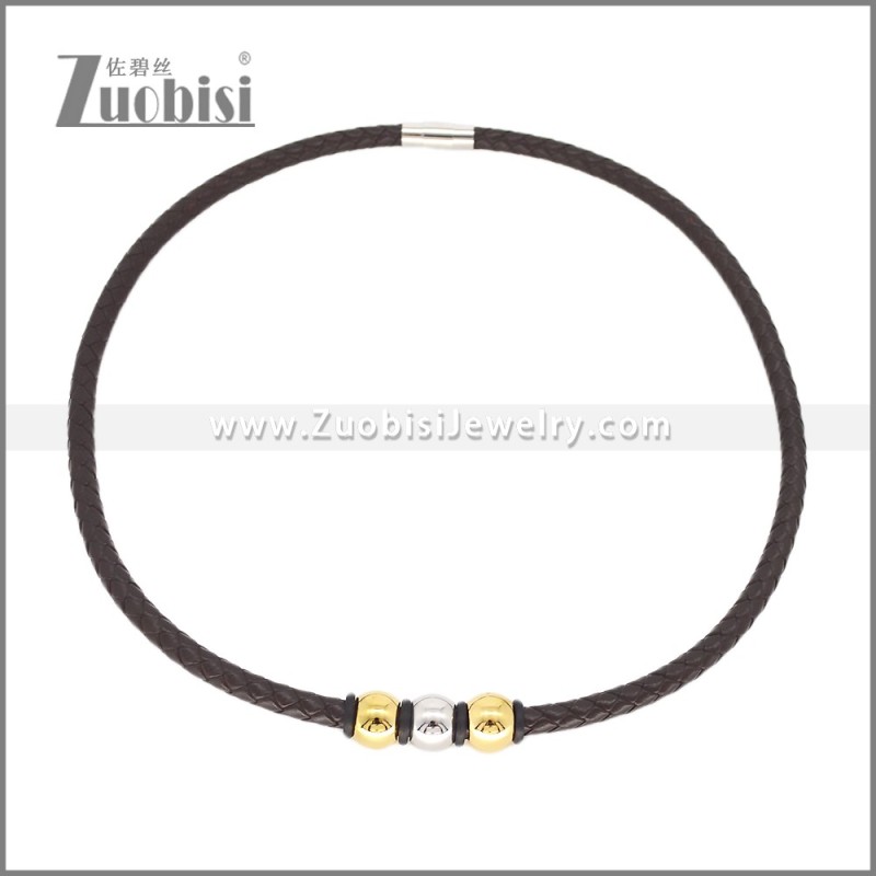 Leather Neckace n003543A