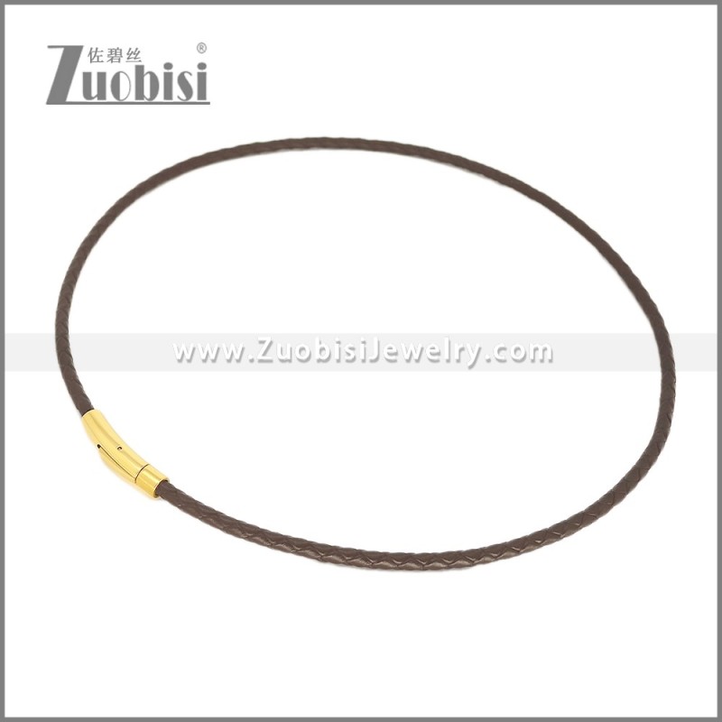 Leather Neckace n003539A1