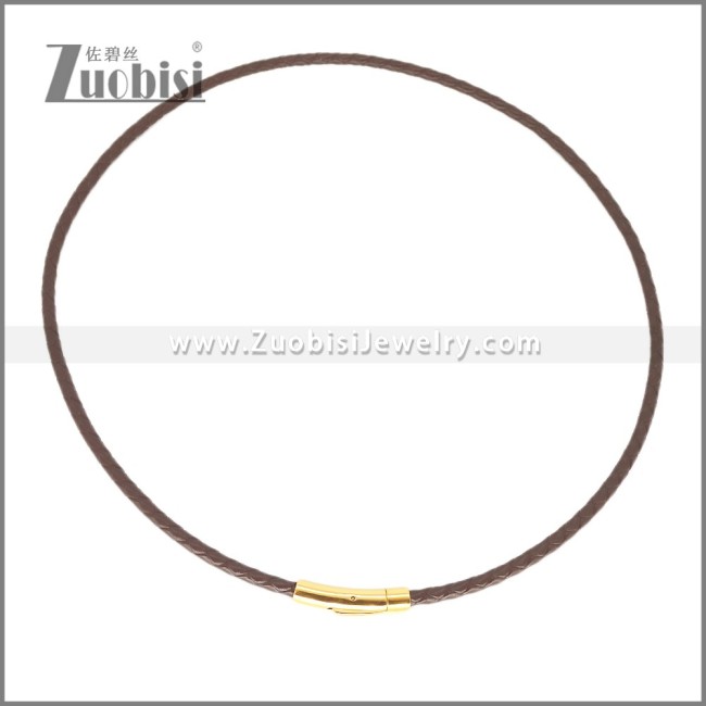 Leather Neckace n003539A1