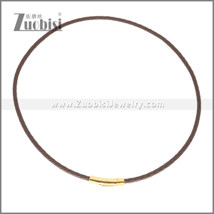 Leather Neckace n003539A1