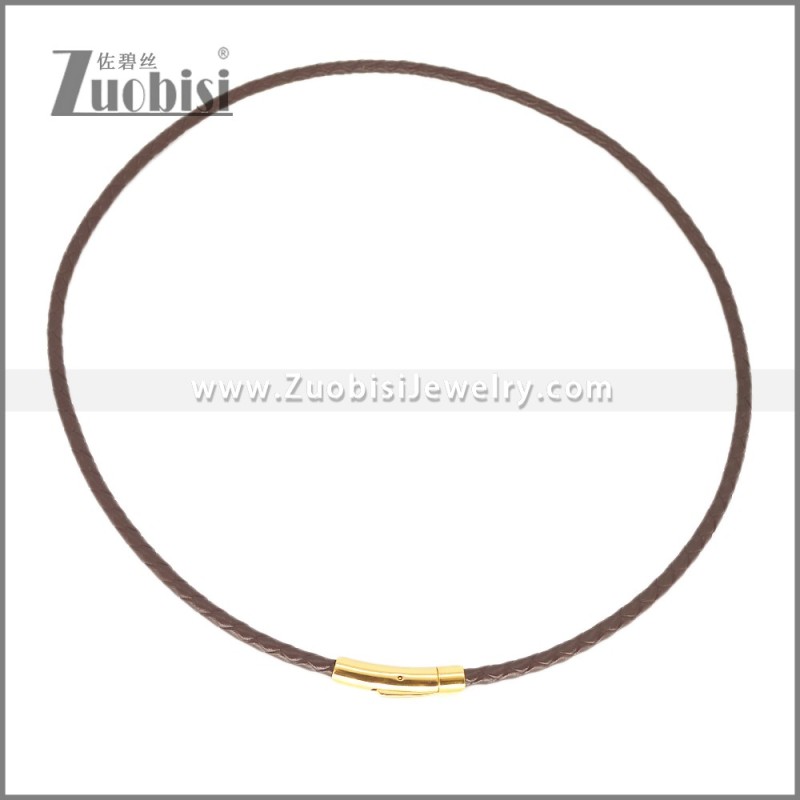 Leather Neckace n003539A1