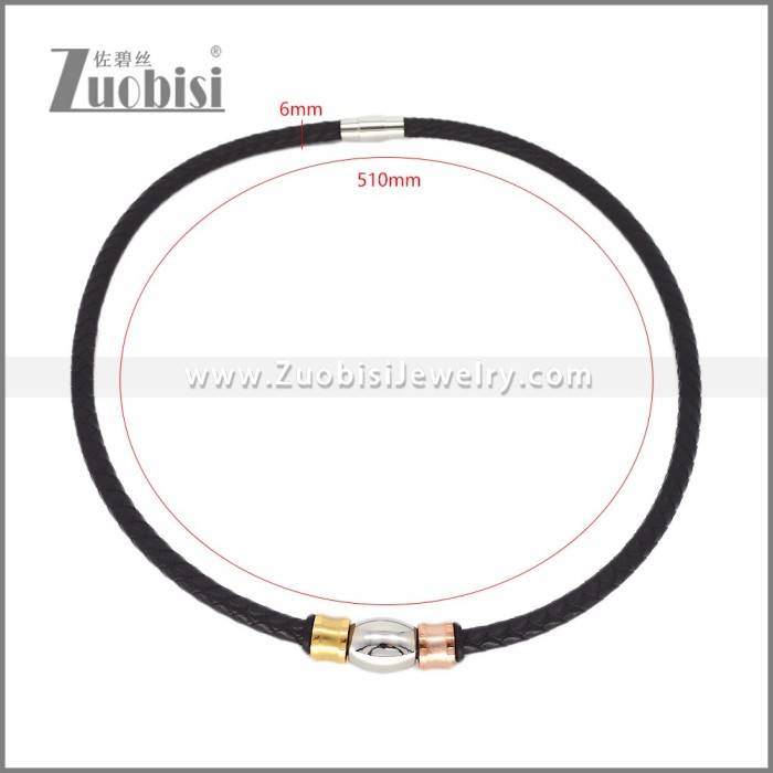 Leather Neckace n003542H