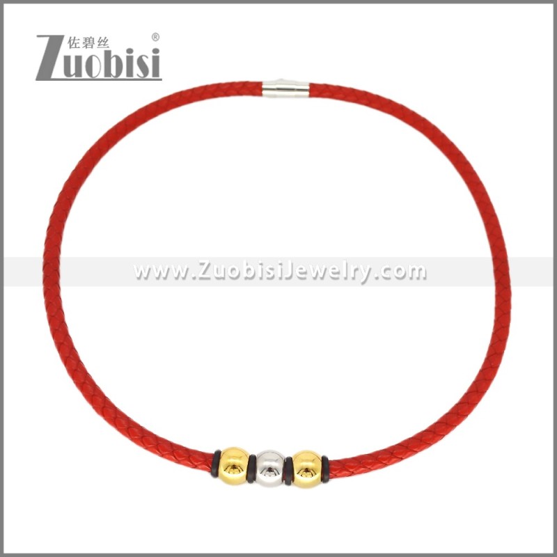 Leather Neckace n003543R