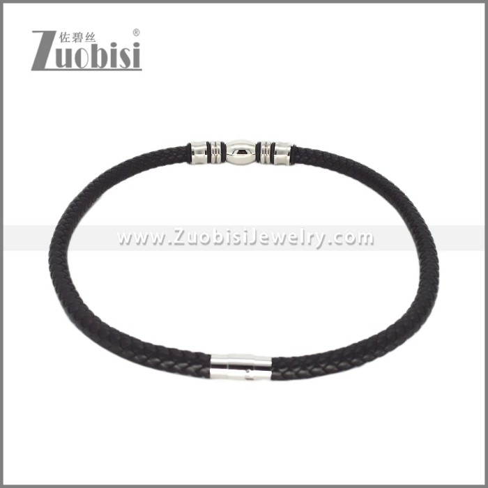 Leather Neckace n003540H2
