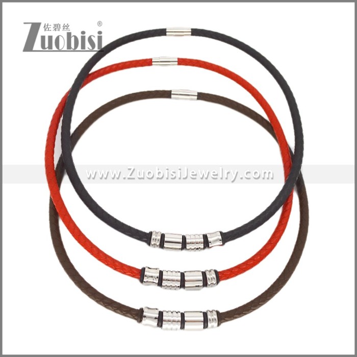 Leather Neckace n003544H