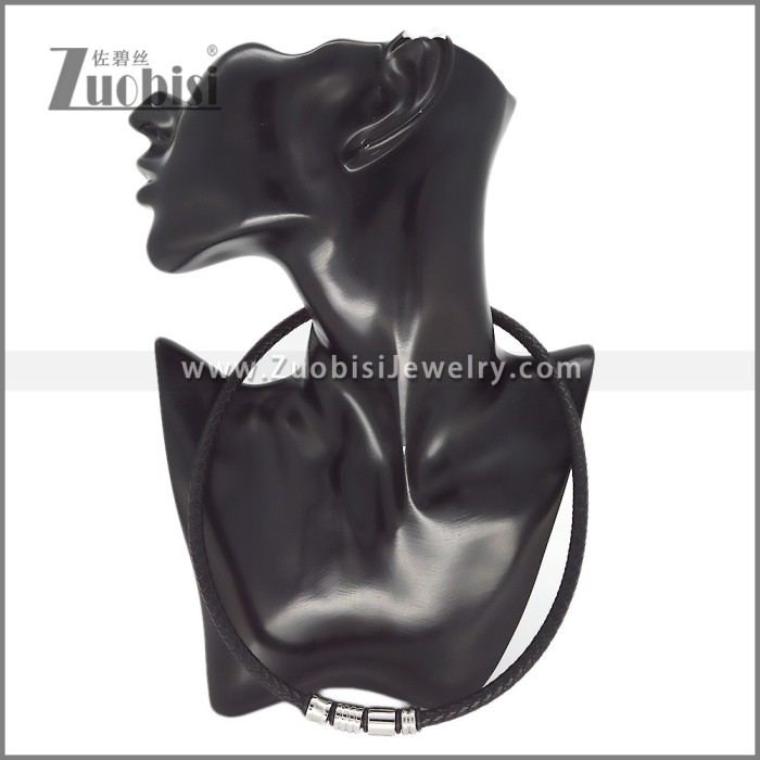 Leather Necklace and Bracelet Set s003120