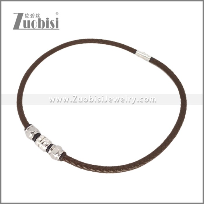 Leather Neckace n003545A