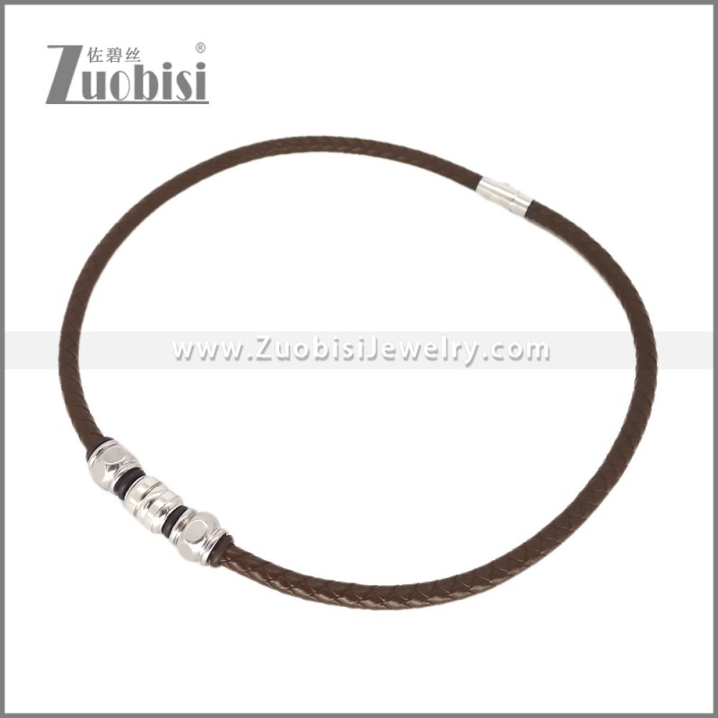 Leather Neckace n003545A