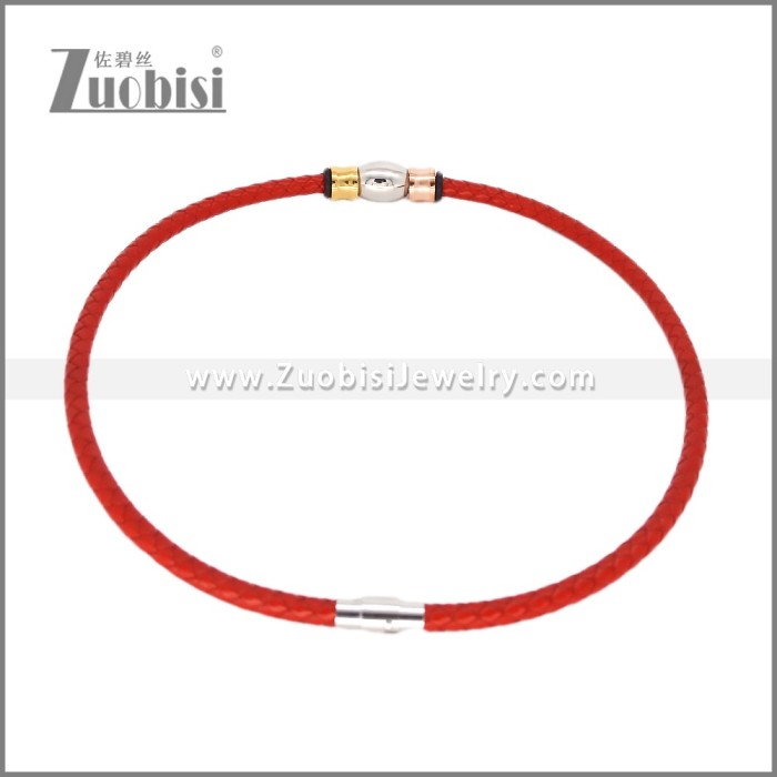 Leather Neckace n003542R