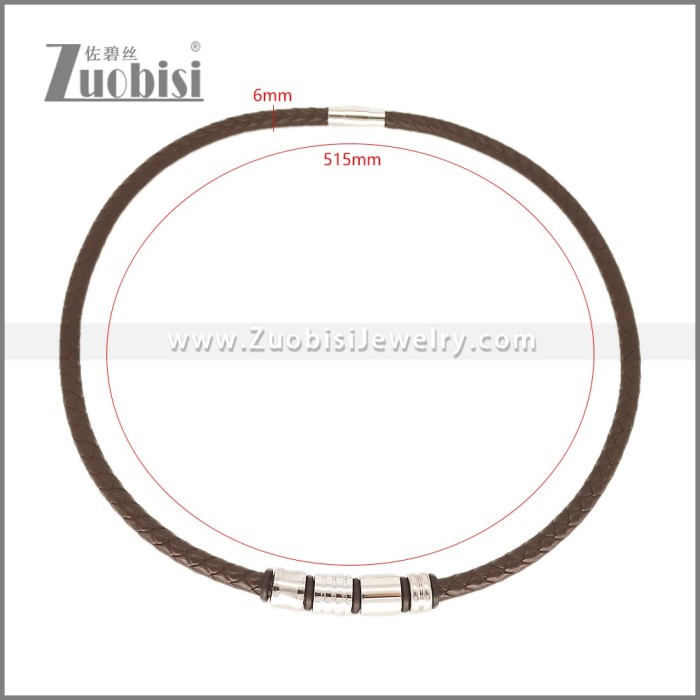 Leather Neckace n003544A