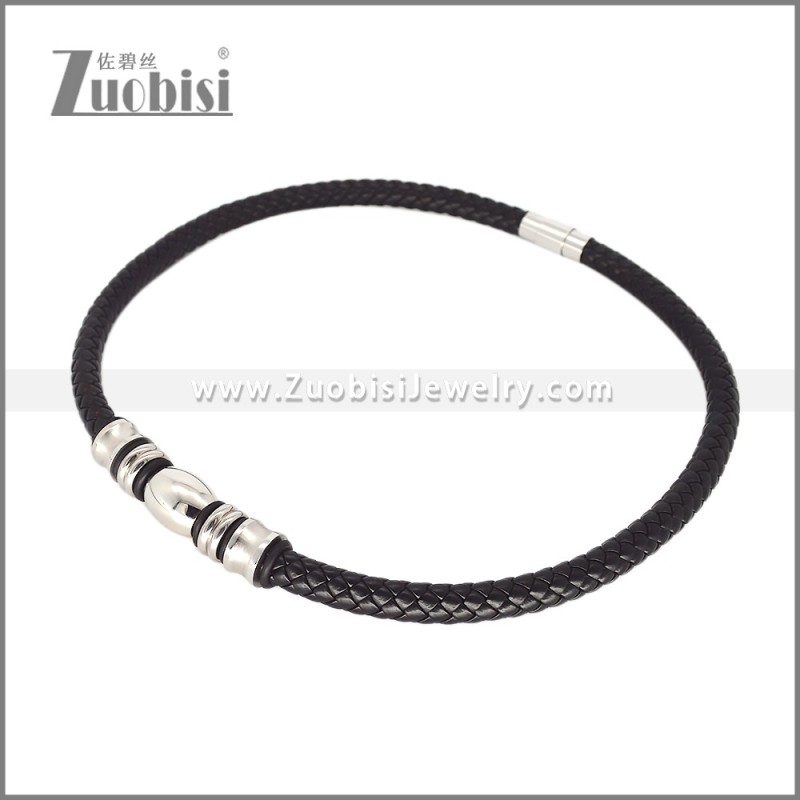 Leather Neckace n003540H2