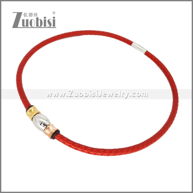 Leather Neckace n003542R