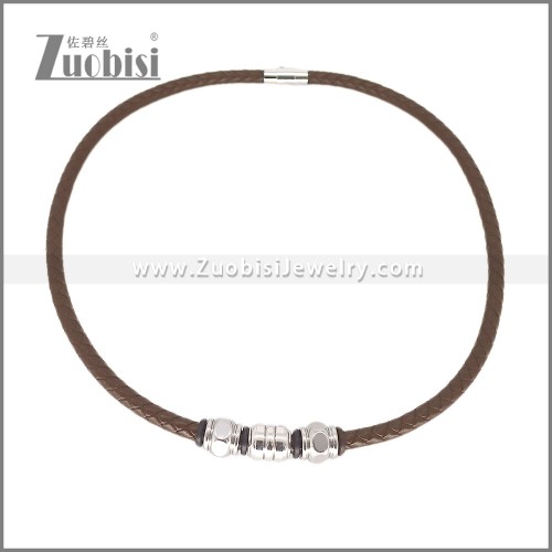 Leather Neckace n003545A