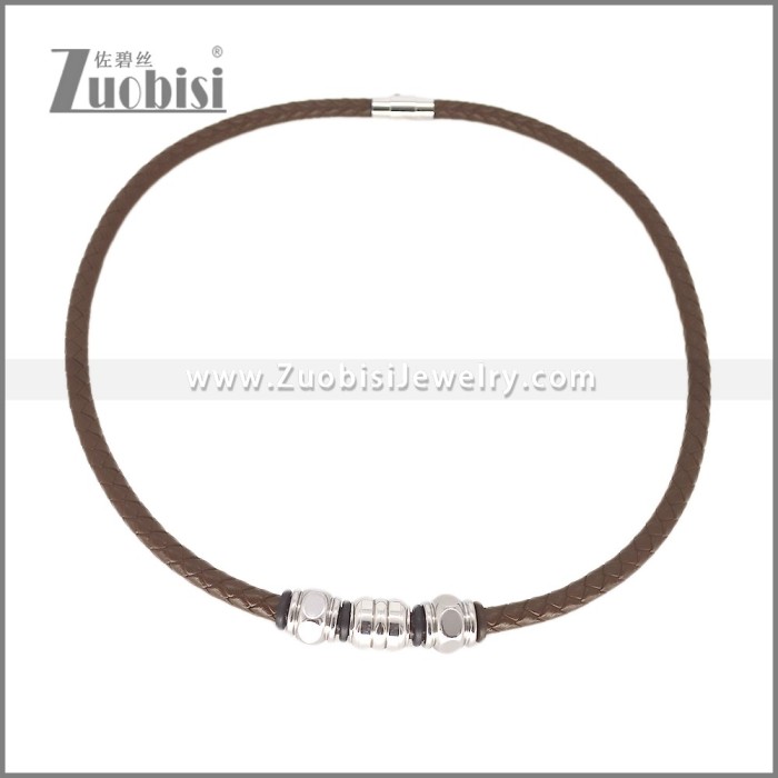 Leather Neckace n003545A