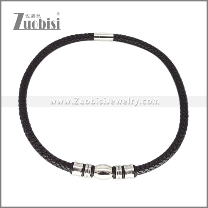 Leather Neckace n003540H2