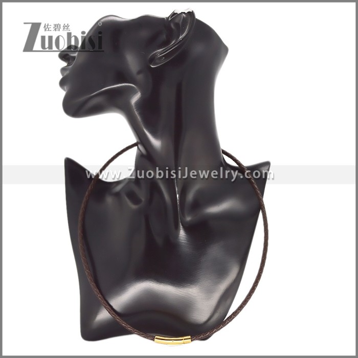 Leather Neckace n003539A1