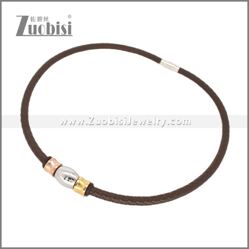 Leather Neckace n003542A