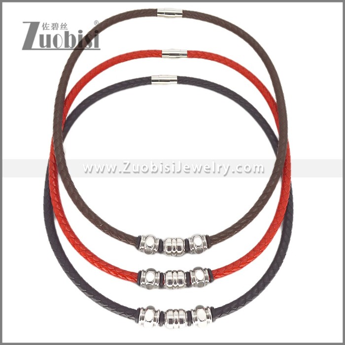 Leather Neckace n003545H