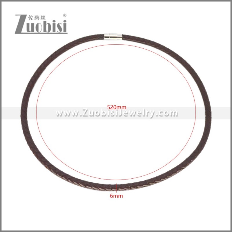 Leather Neckace n003541A