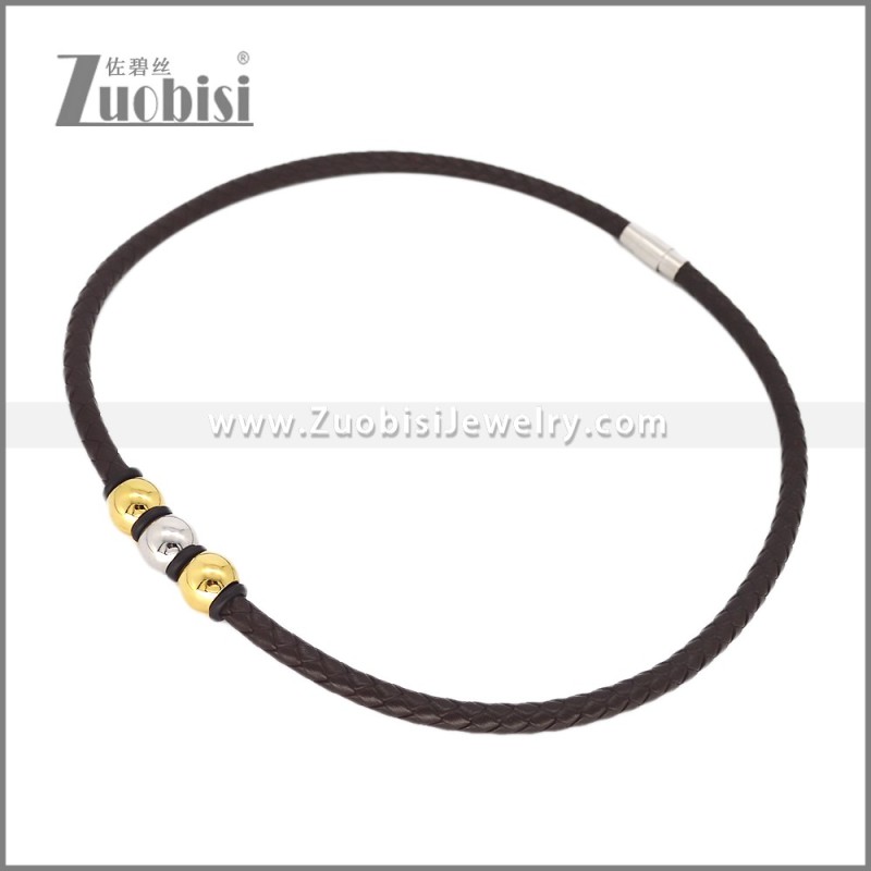 Leather Neckace n003543A