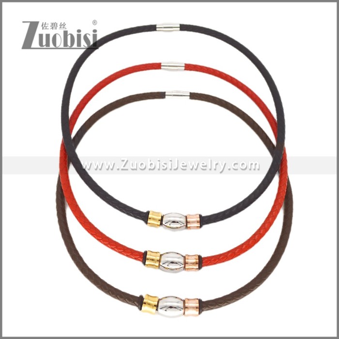 Leather Neckace n003542A
