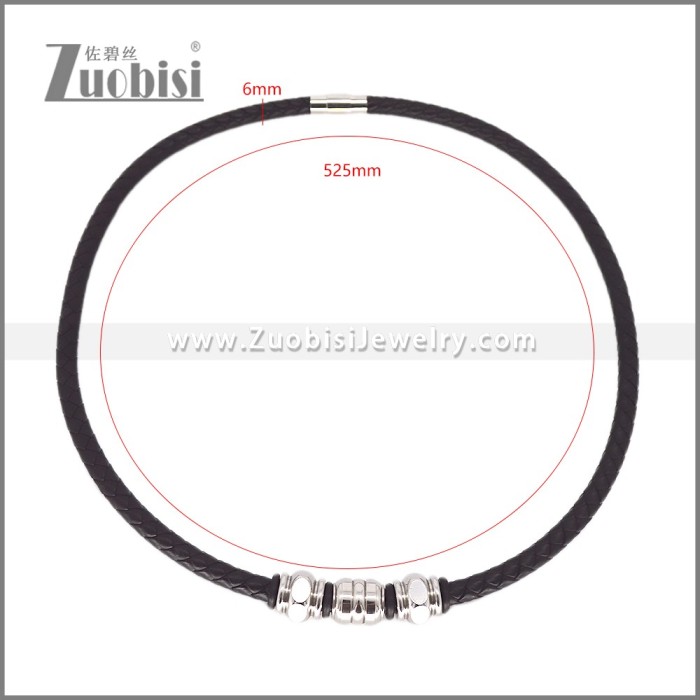 Leather Neckace n003545H