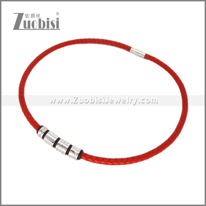 Leather Neckace n003544R