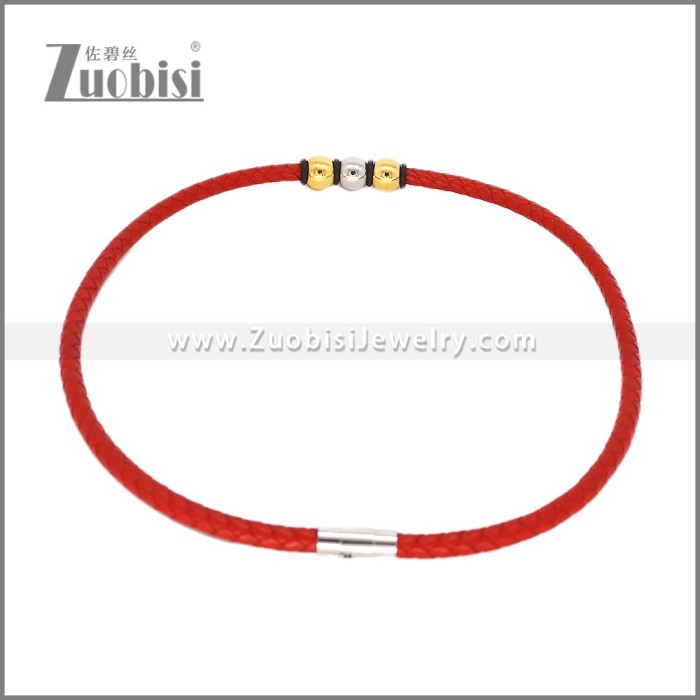 Leather Neckace n003543R
