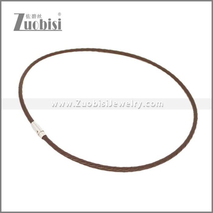 Leather Neckace n003540A