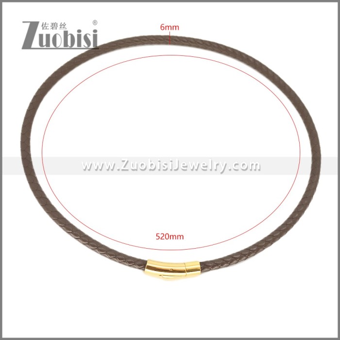 Leather Neckace n003541A1