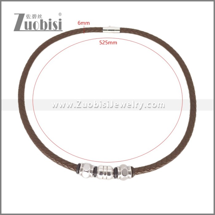 Leather Neckace n003545A