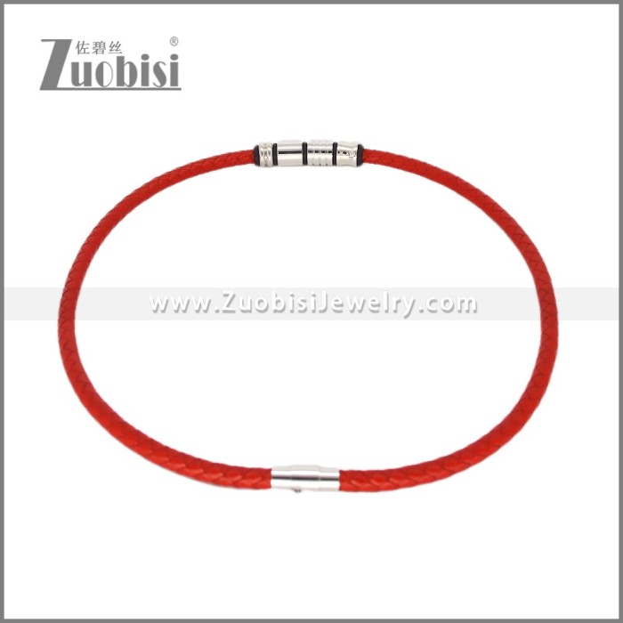 Leather Neckace n003544R