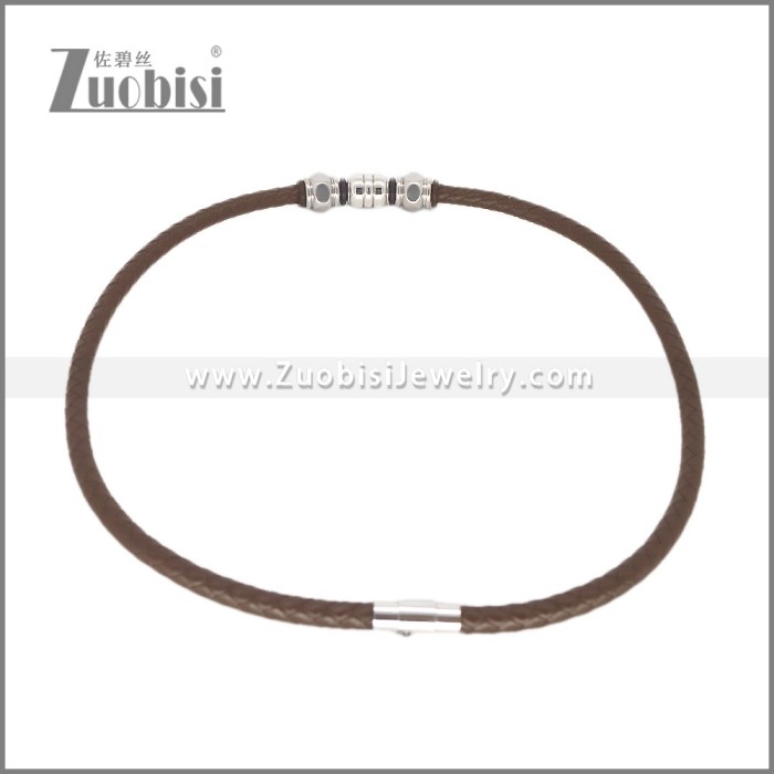 Leather Neckace n003545A